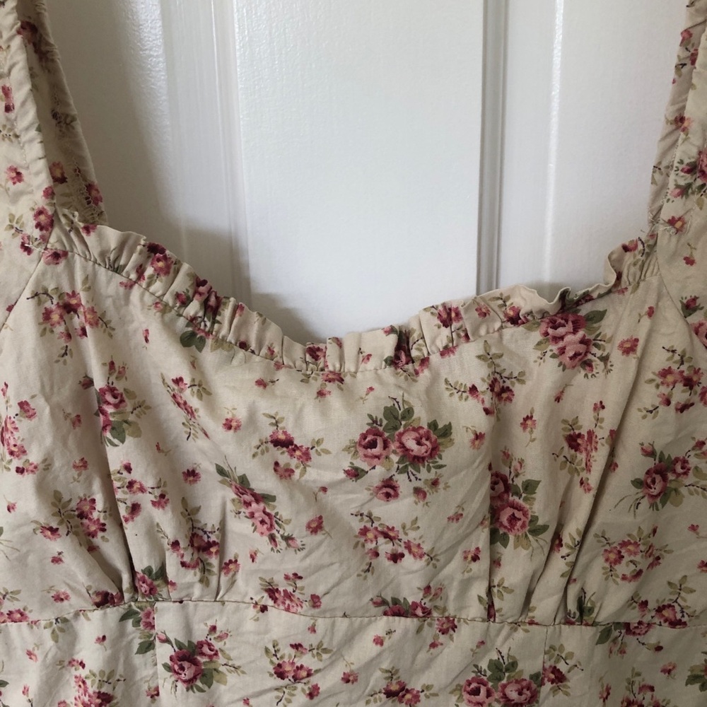 Petal and Pup Isobelle Floral Puff Sleeve cottagecore Mini Sundress size small - Picture 3 of 9
